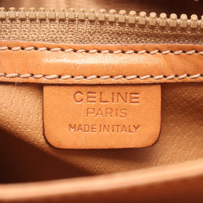 マカダム ショルダーバッグ PVC レザー ブラウン ダークブラウン セリーヌ バッグ CELINE