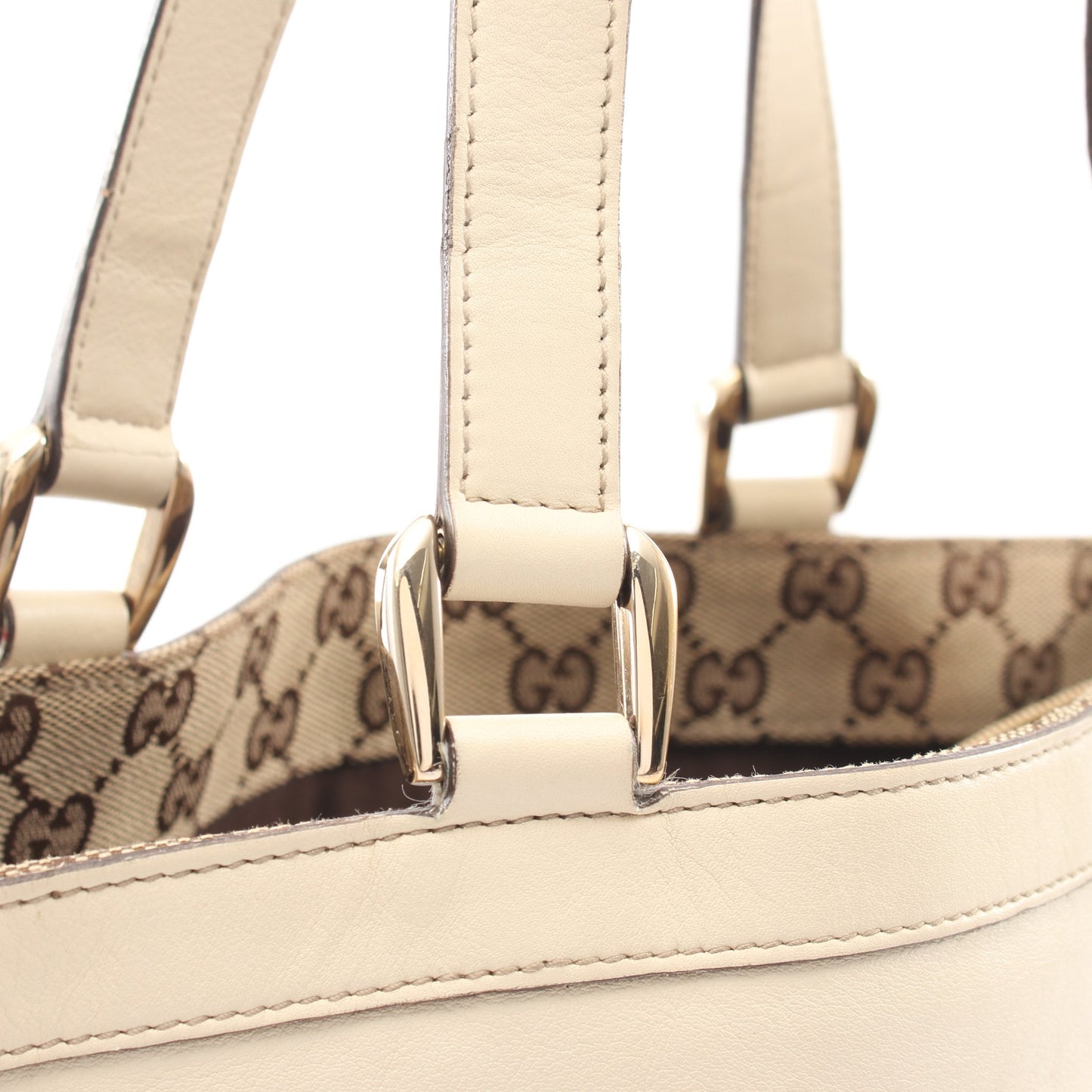 アビー ハンドバッグ トートバッグ レザー アイボリー グッチ バッグ GUCCI