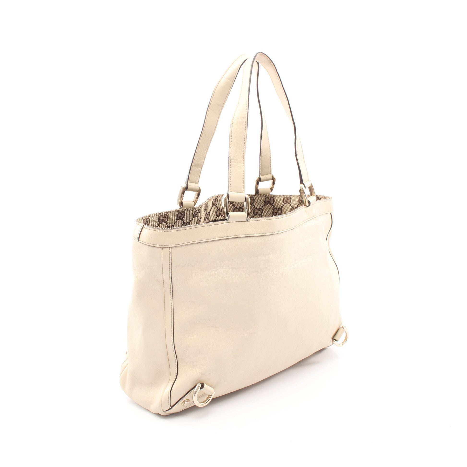 アビー ハンドバッグ トートバッグ レザー アイボリー グッチ バッグ GUCCI