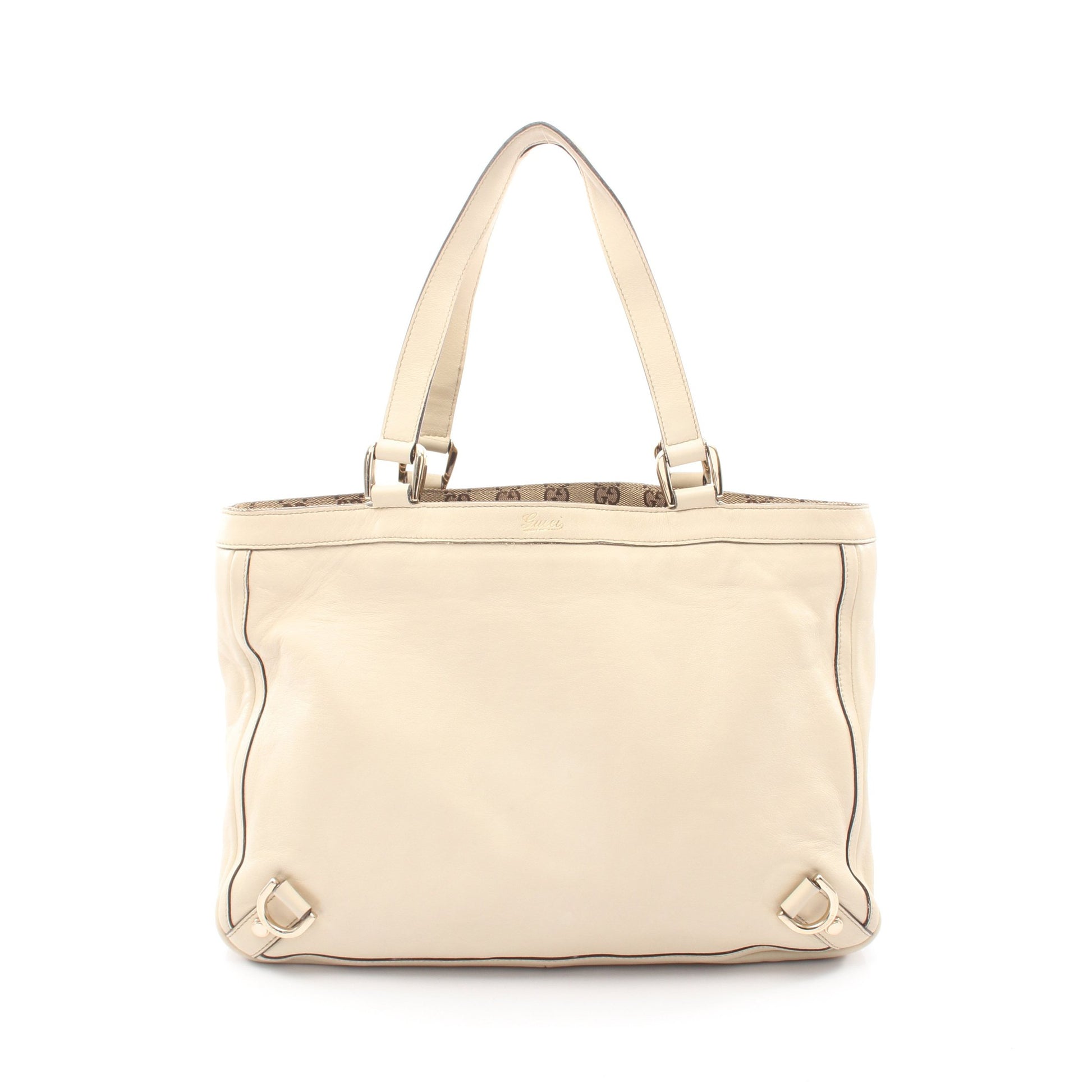 アビー ハンドバッグ トートバッグ レザー アイボリー グッチ バッグ GUCCI