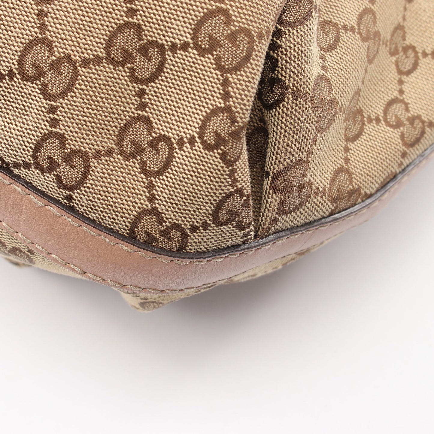 スカーレット ハンドバッグ トートバッグ キャンバス レザー ベージュ ピンクベージュ グッチ バッグ GUCCI