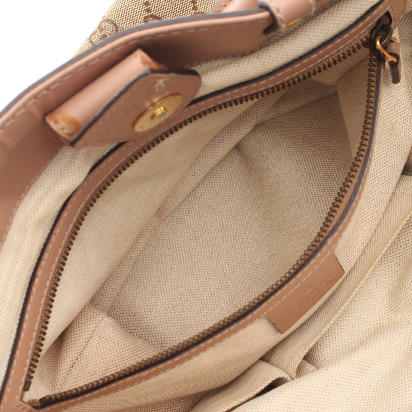 スカーレット ハンドバッグ トートバッグ キャンバス レザー ベージュ ピンクベージュ グッチ バッグ GUCCI
