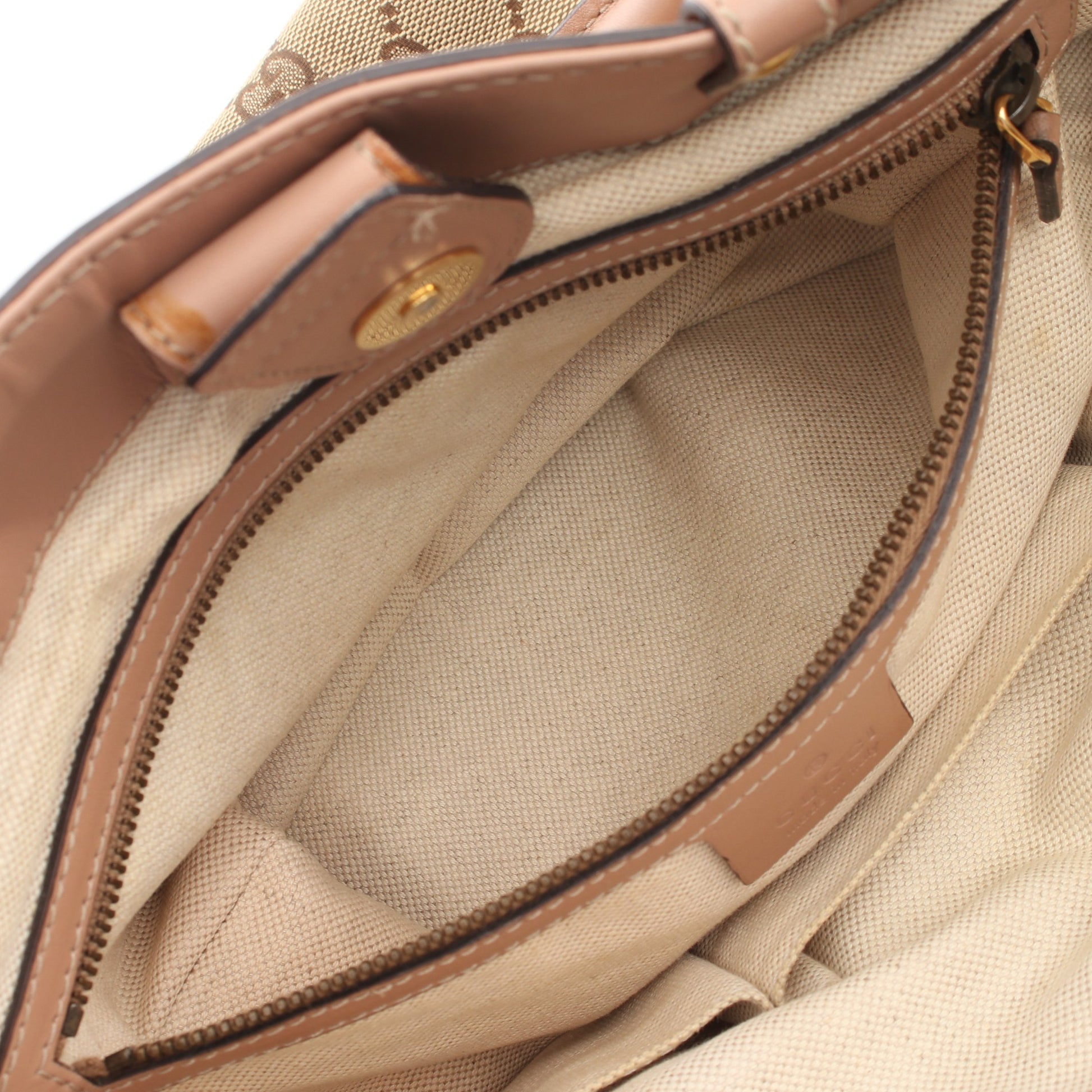 スカーレット ハンドバッグ トートバッグ キャンバス レザー ベージュ ピンクベージュ グッチ バッグ GUCCI