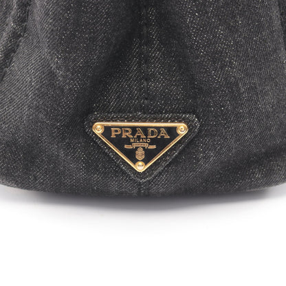 CANAPA カナパ 2WAY ハンドバッグ トートバッグ デニム ブラック プラダ バッグ PRADA