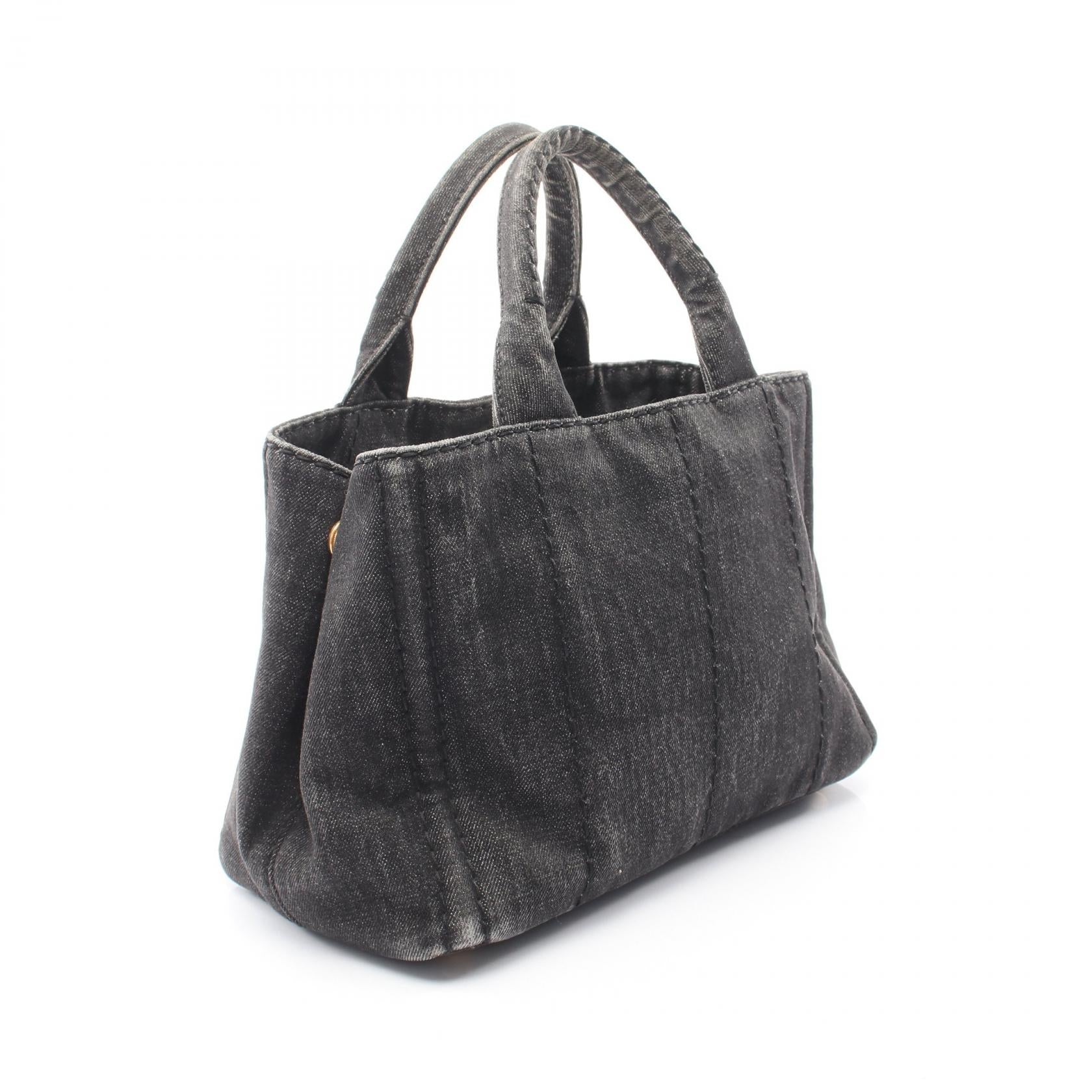CANAPA カナパ 2WAY ハンドバッグ トートバッグ デニム ブラック プラダ バッグ PRADA