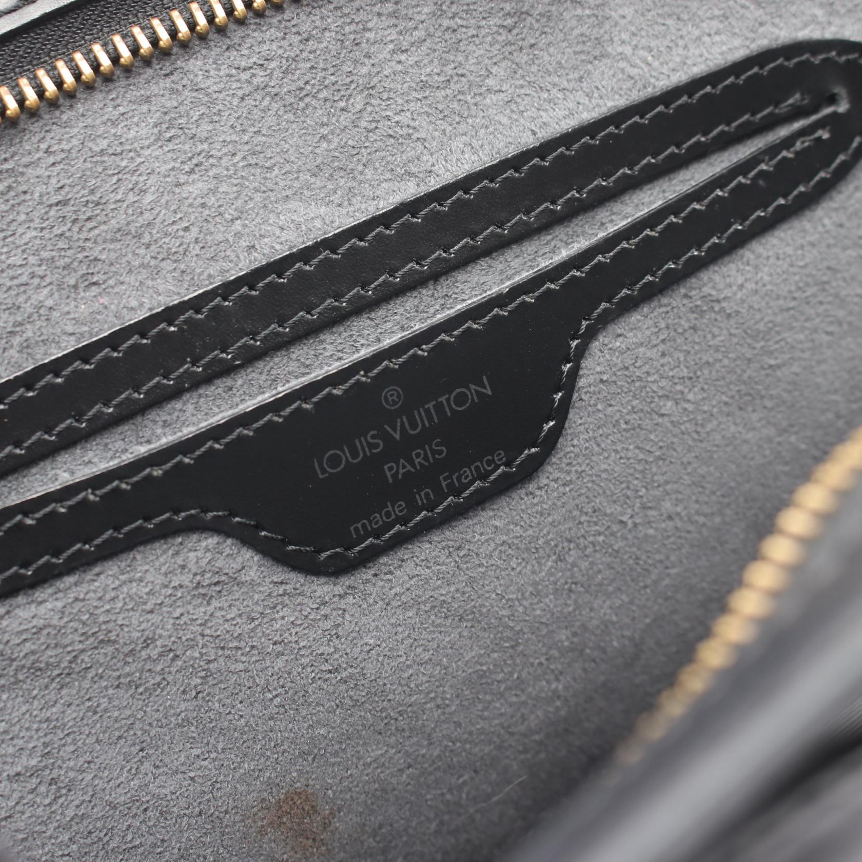 サンジャック エピ ノワール ハンドバッグ レザー ブラック ルイヴィトン バッグ LOUIS VUITTON