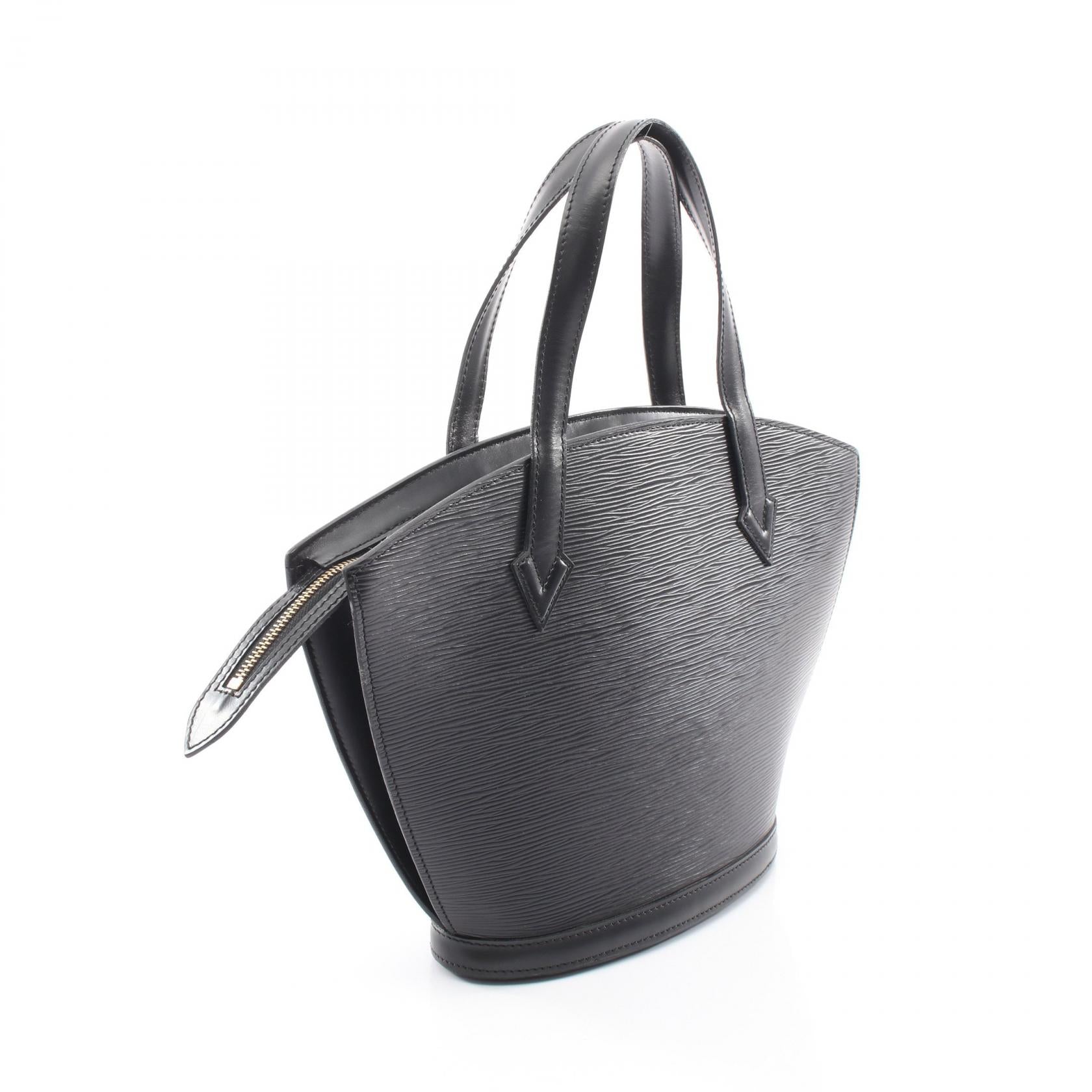 サンジャック エピ ノワール ハンドバッグ レザー ブラック ルイヴィトン バッグ LOUIS VUITTON