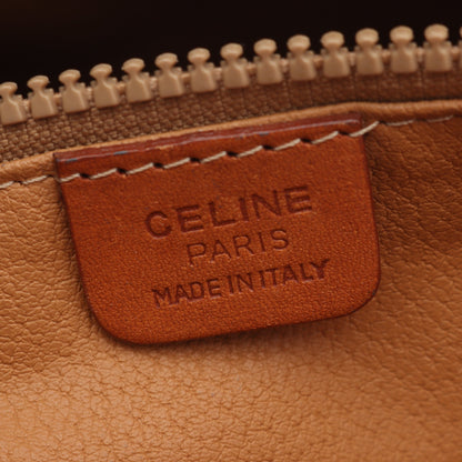 マカダム ハンドバッグ トートバッグ PVC レザー ダークブラウン ブラウン セリーヌ バッグ CELINE