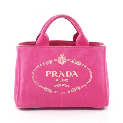 CANAPA カナパ ミニ ハンドバッグ トートバッグ キャンバス ピンク プラダ バッグ PRADA