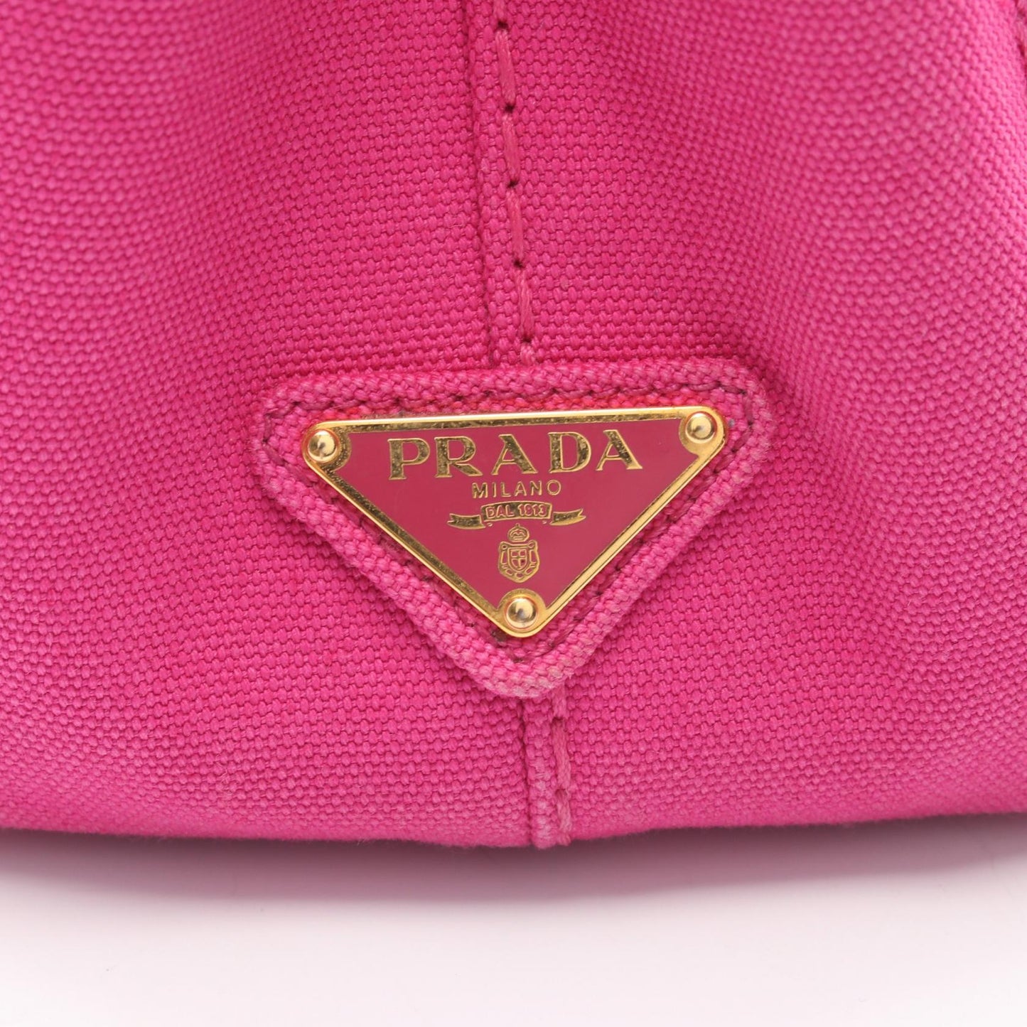 CANAPA カナパ ミニ ハンドバッグ トートバッグ キャンバス ピンク プラダ バッグ PRADA
