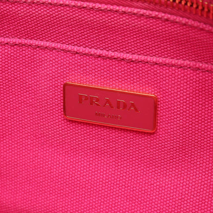 CANAPA カナパ ミニ ハンドバッグ トートバッグ キャンバス ピンク プラダ バッグ PRADA