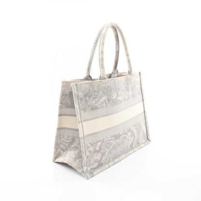 BOOK TOTE ブックトート ミディアム トワル ドゥ ジュイ ハンドバッグ トートバッグ キャンバス オフホワイト ライトグレー クリスチャンディオール バッグ Christian Dior