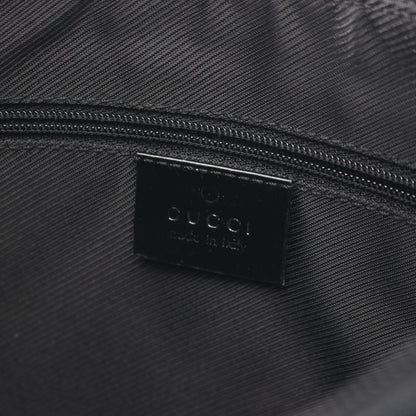 GGキャンバス ワンショルダーバッグ キャンバス エナメルレザー ブラック グッチ バッグ GUCCI