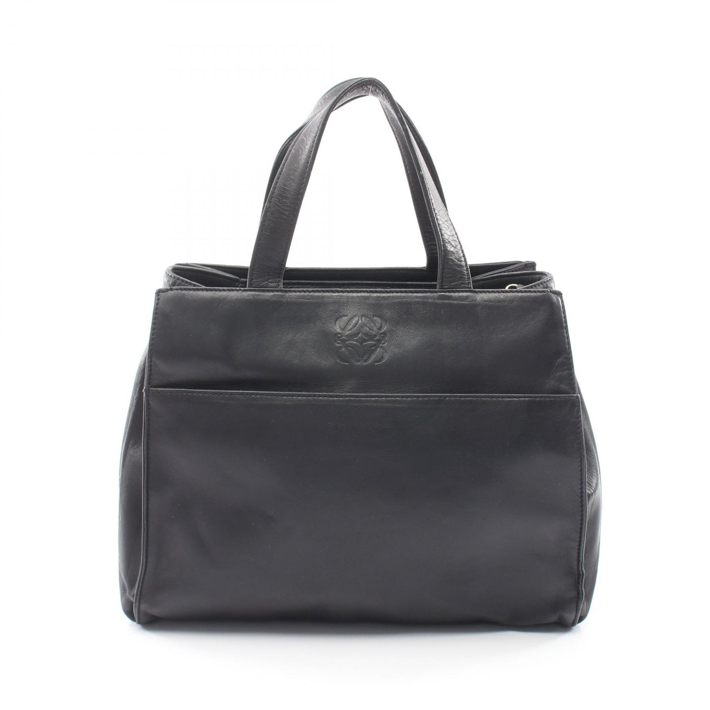 アナグラム 2WAY ハンドバッグ レザー ブラック ロエベ バッグ LOEWE