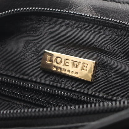 アナグラム 2WAY ハンドバッグ レザー ブラック ロエベ バッグ LOEWE