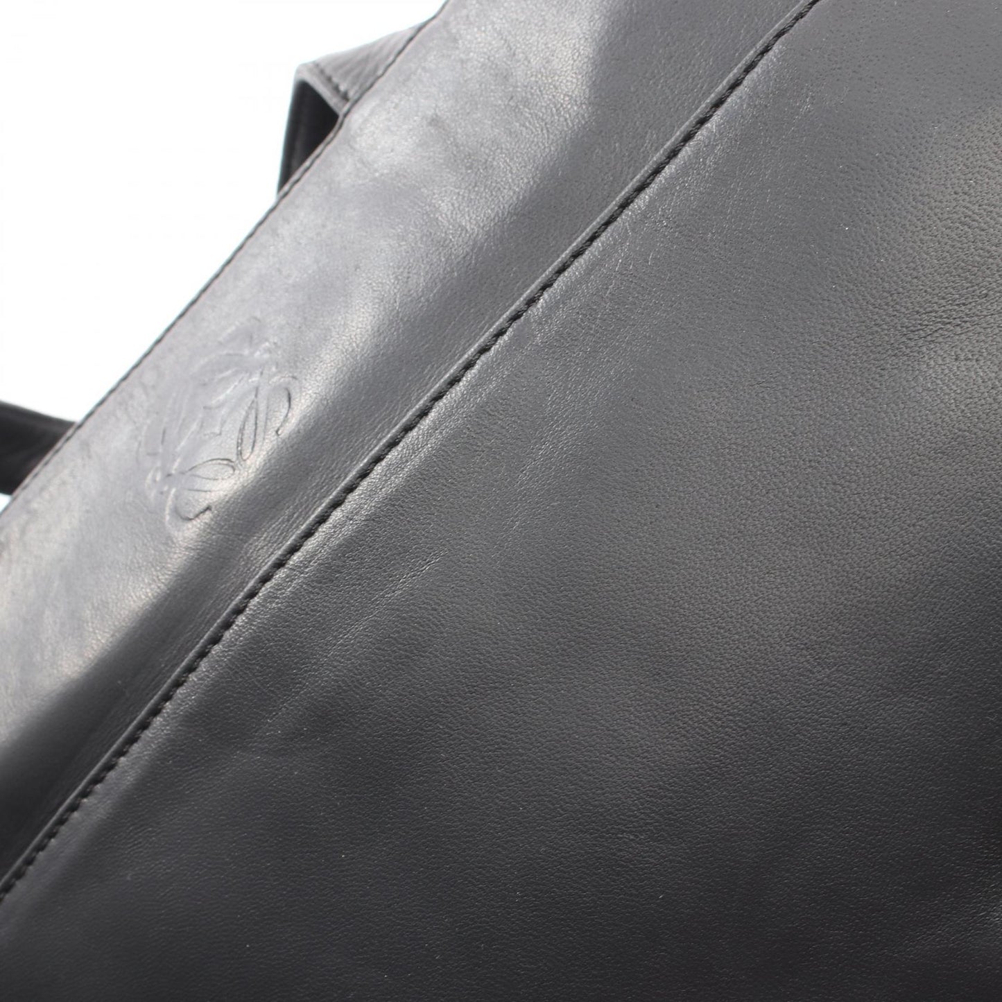 アナグラム 2WAY ハンドバッグ レザー ブラック ロエベ バッグ LOEWE