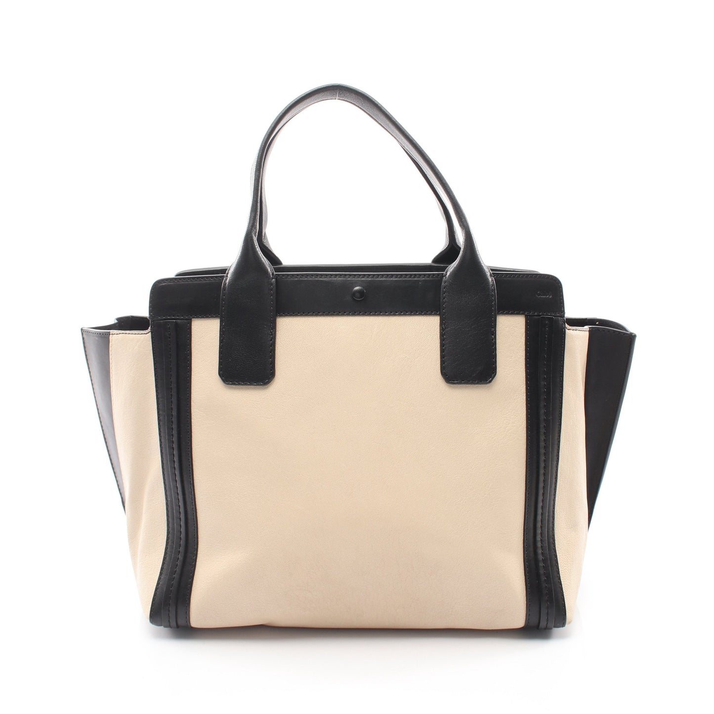 アリソン ハンドバッグ トートバッグ レザー ベージュ ブラック クロエ バッグ Chloe