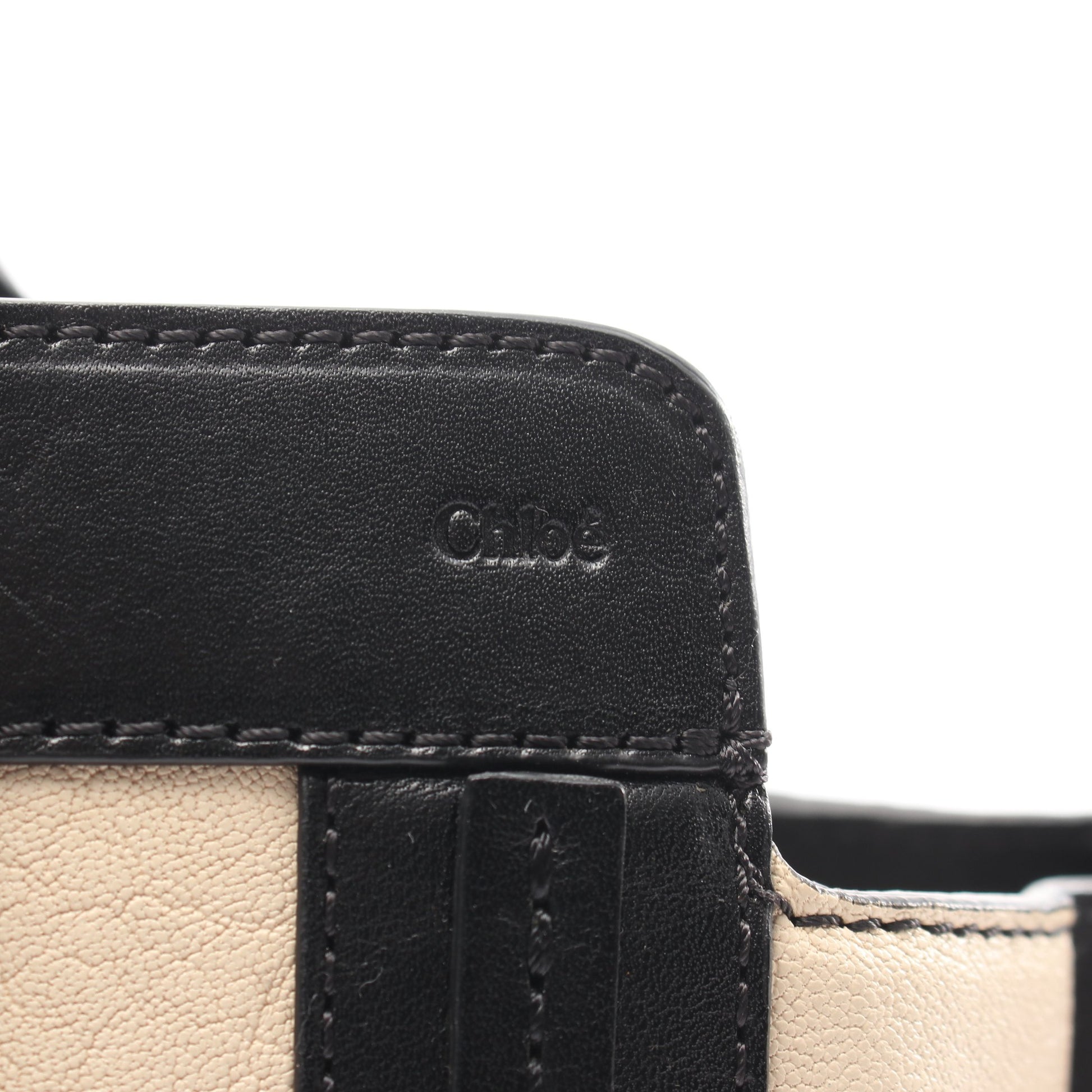 アリソン ハンドバッグ トートバッグ レザー ベージュ ブラック クロエ バッグ Chloe