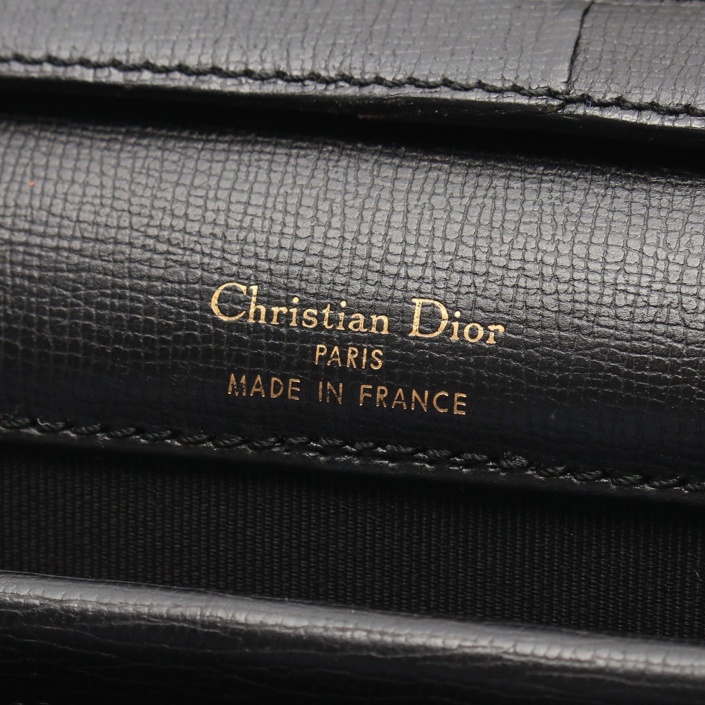 CDロゴ ヴィンテージ ショルダーバッグ レザー ブラック クリスチャンディオール バッグ Christian Dior