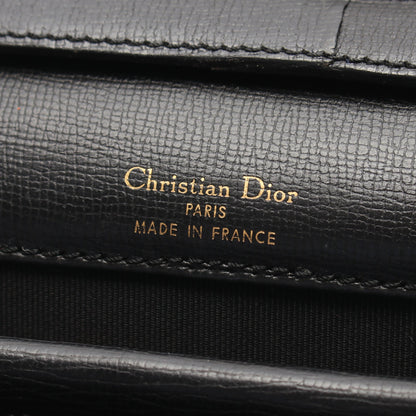 CDロゴ ヴィンテージ ショルダーバッグ レザー ブラック クリスチャンディオール バッグ Christian Dior