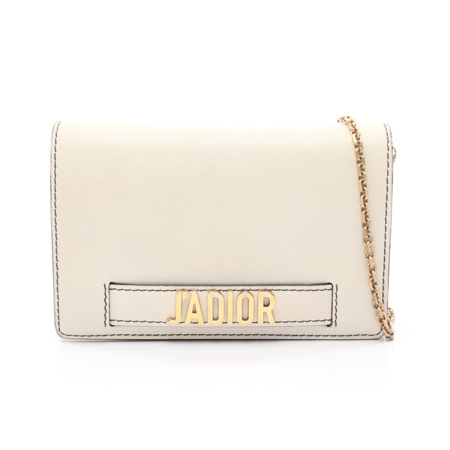 J'ADIOR ジャディオール チェーンウォレット レザー ホワイト クリスチャンディオール バッグ Christian Dior