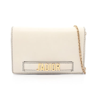 J'ADIOR ジャディオール チェーンウォレット レザー ホワイト クリスチャンディオール バッグ Christian Dior