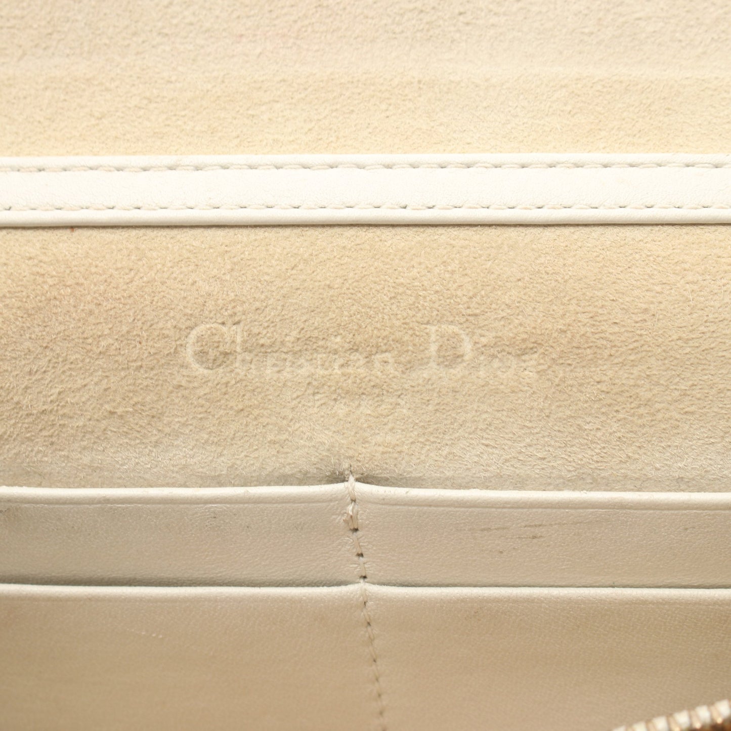 J'ADIOR ジャディオール チェーンウォレット レザー ホワイト クリスチャンディオール バッグ Christian Dior