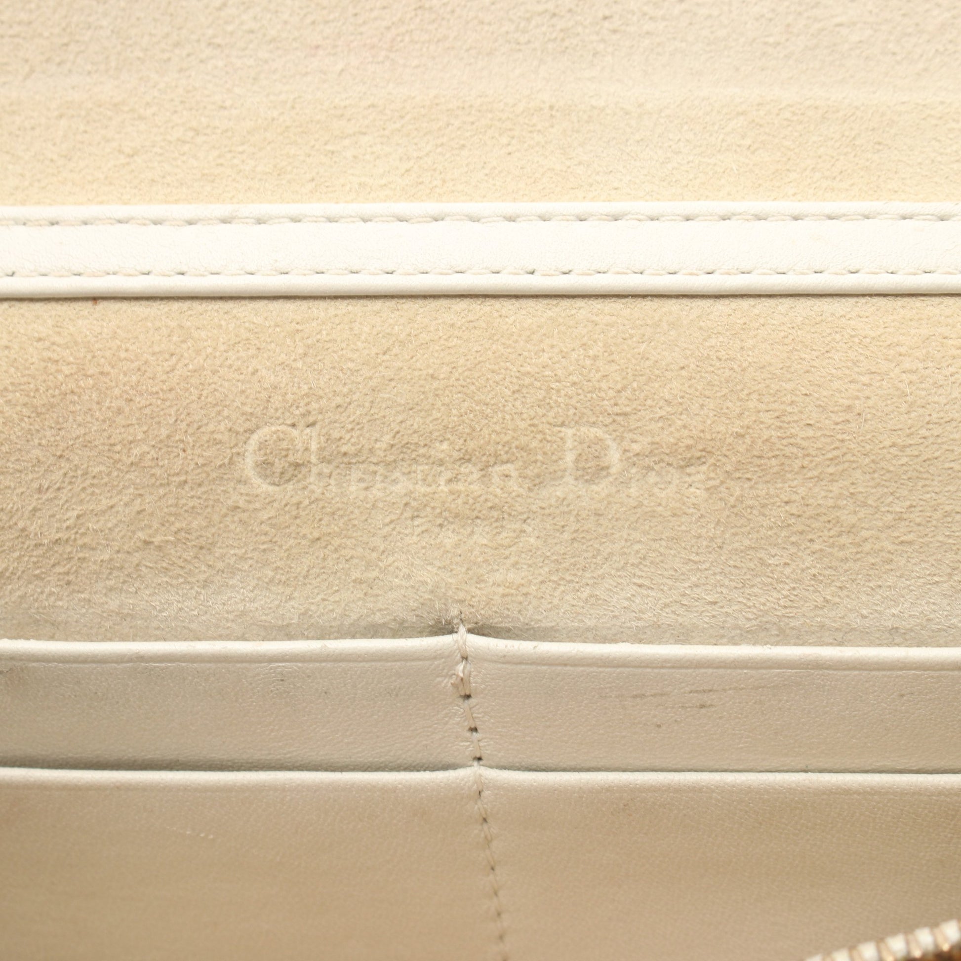 J'ADIOR ジャディオール チェーンウォレット レザー ホワイト クリスチャンディオール バッグ Christian Dior