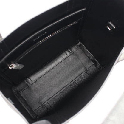 EVERYDAY XXS エブリデイ 2WAY ハンドバッグ トートバッグ レザー シルバー バレンシアガ バッグ BALENCIAGA