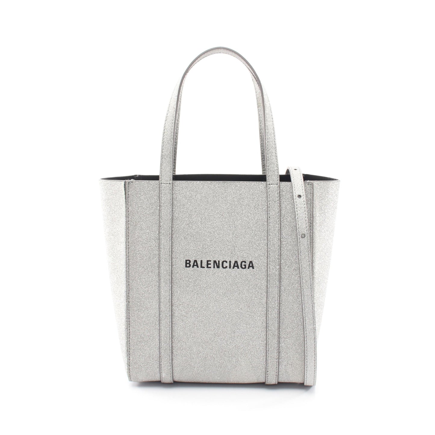 EVERYDAY XXS エブリデイ 2WAY ハンドバッグ トートバッグ レザー シルバー バレンシアガ バッグ BALENCIAGA