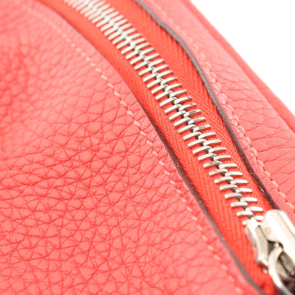 リンディ30 ブーゲンビリア ショルダーバッグ トリヨンクレマンス ピンクレッド シルバー金具 T刻印 エルメス バッグ HERMES