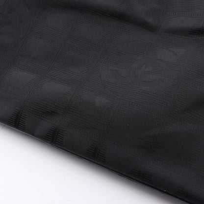 ニュートラベルラインMM ハンドバッグ トートバッグ ナイロンキャンバス レザー ブラック ゴールド金具 シャネル バッグ CHANEL