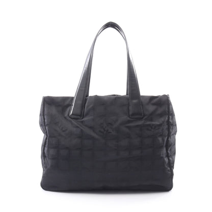 ニュートラベルラインMM ハンドバッグ トートバッグ ナイロンキャンバス レザー ブラック ゴールド金具 シャネル バッグ CHANEL