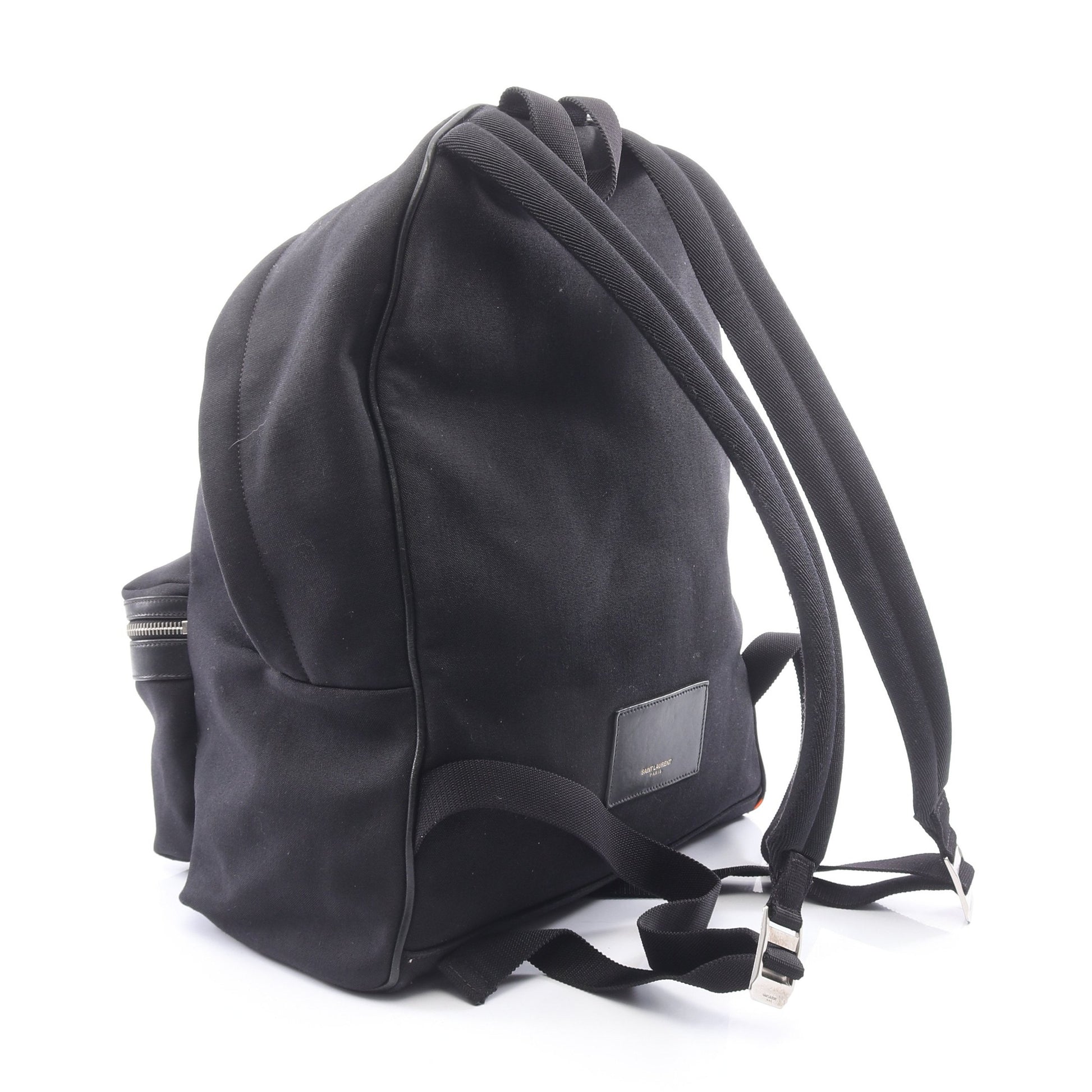 バックパック リュックサック キャンバス レザー ブラック サンローランパリ バッグ SAINT LAURENT PARIS