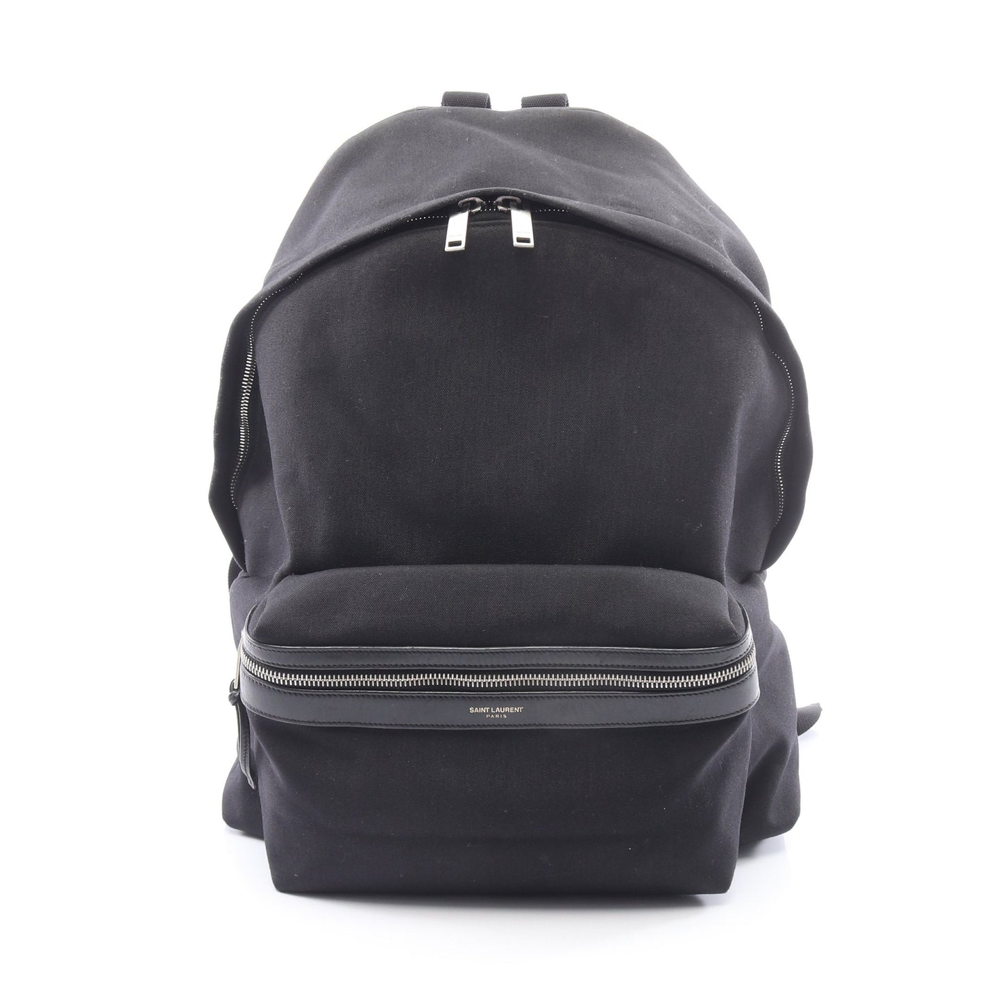 バックパック リュックサック キャンバス レザー ブラック サンローランパリ バッグ SAINT LAURENT PARIS