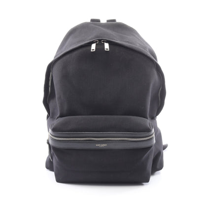 バックパック リュックサック キャンバス レザー ブラック サンローランパリ バッグ SAINT LAURENT PARIS