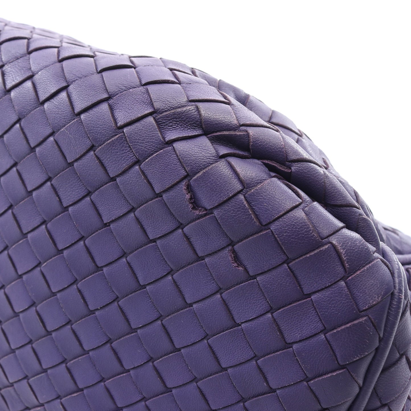 イントレチャート ショルダーバッグ レザー パープル ボッテガヴェネタ バッグ BOTTEGA VENETA