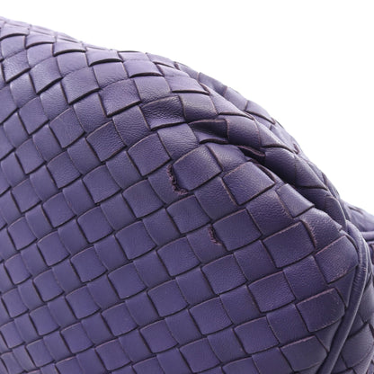 イントレチャート ショルダーバッグ レザー パープル ボッテガヴェネタ バッグ BOTTEGA VENETA