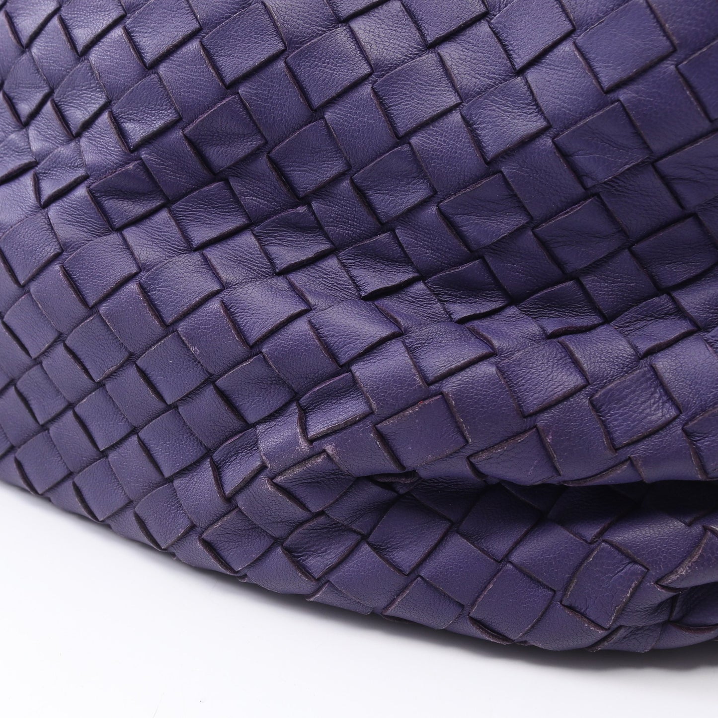 イントレチャート ショルダーバッグ レザー パープル ボッテガヴェネタ バッグ BOTTEGA VENETA