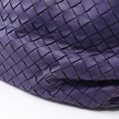 イントレチャート ショルダーバッグ レザー パープル ボッテガヴェネタ バッグ BOTTEGA VENETA