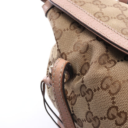ブリー GGキャンバス 2WAY ハンドバッグ キャンバス レザー ベージュ ピンクベージュ グッチ バッグ GUCCI
