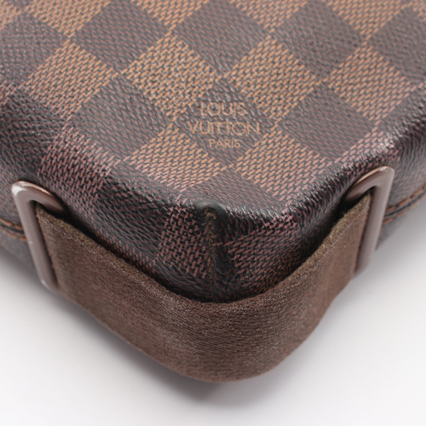 ブルックリンPM ダミエエベヌ ショルダーバッグ PVC レザー ブラウン ルイヴィトン バッグ LOUIS VUITTON