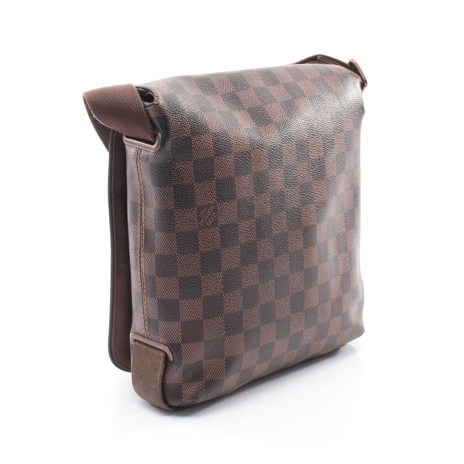 ブルックリンPM ダミエエベヌ ショルダーバッグ PVC レザー ブラウン ルイヴィトン バッグ LOUIS VUITTON