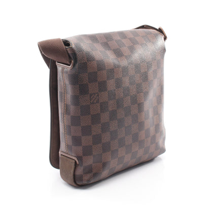 ブルックリンPM ダミエエベヌ ショルダーバッグ PVC レザー ブラウン ルイヴィトン バッグ LOUIS VUITTON