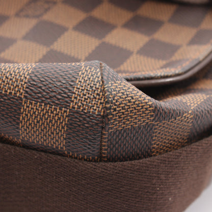 ブルックリンGM ダミエエベヌ ショルダーバッグ PVC レザー ブラウン ルイヴィトン バッグ LOUIS VUITTON