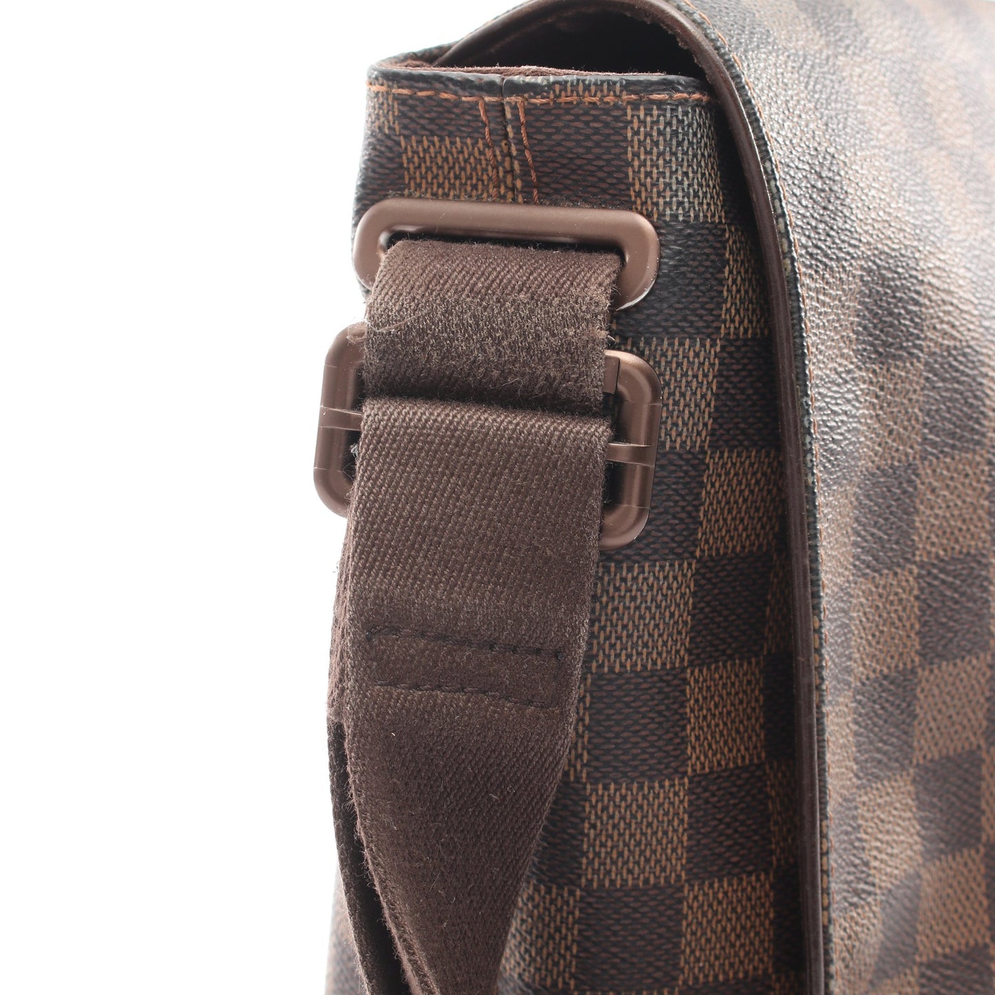 ブルックリンGM ダミエエベヌ ショルダーバッグ PVC レザー ブラウン ルイヴィトン バッグ LOUIS VUITTON