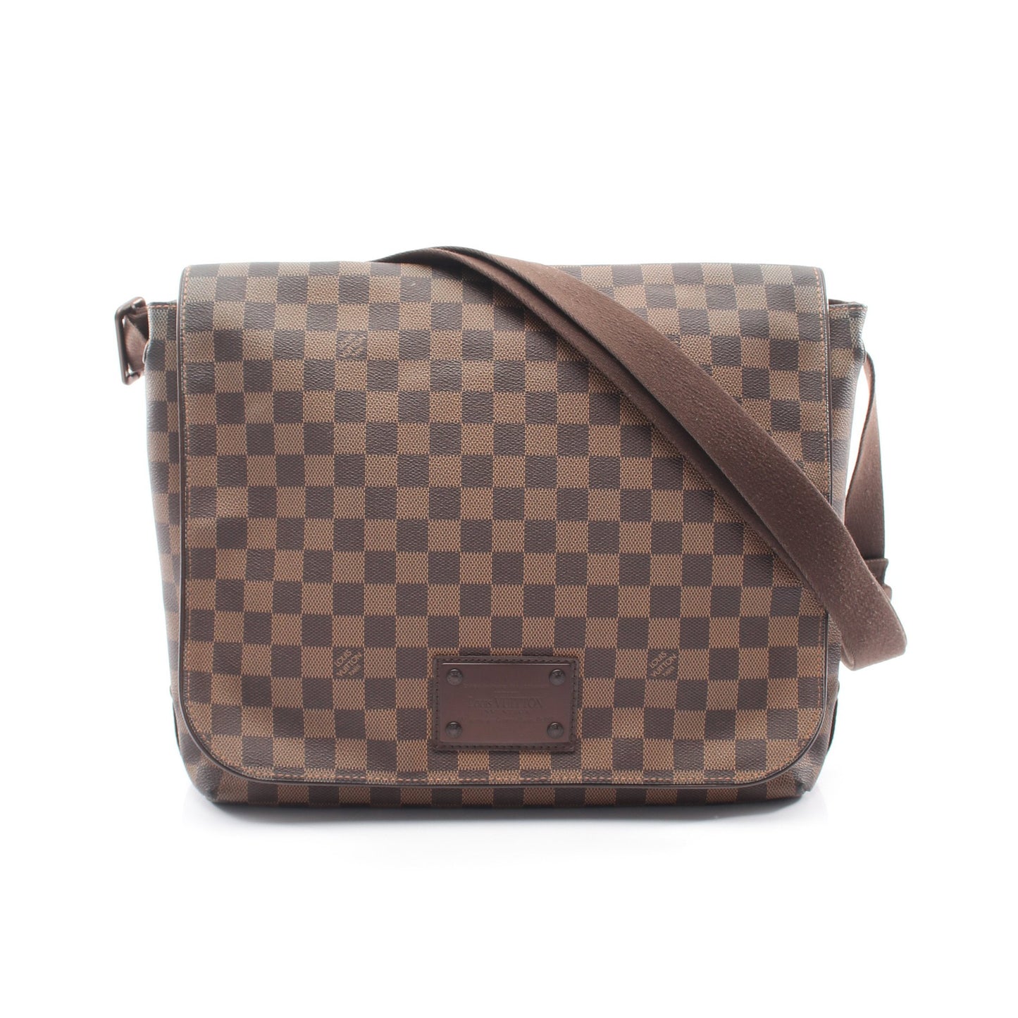 ブルックリンGM ダミエエベヌ ショルダーバッグ PVC レザー ブラウン ルイヴィトン バッグ LOUIS VUITTON