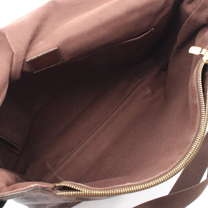 ブルックリンGM ダミエエベヌ ショルダーバッグ PVC レザー ブラウン ルイヴィトン バッグ LOUIS VUITTON