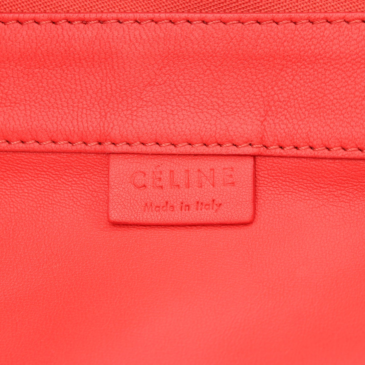 HORIZONTAL CABAS ホリゾンタル カバ ハンドバッグ トートバッグ レザー レッド セリーヌ バッグ CELINE