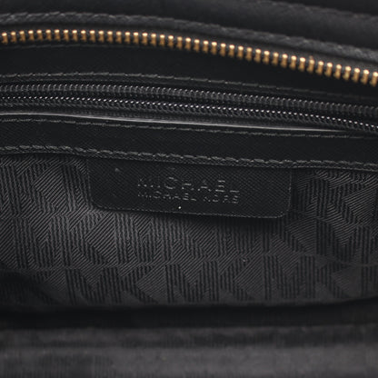 SELMA SUTUDDED MEDIUM MESSENGER セルマ スタッズ ショルダーバッグ レザー ブラック マイケルコース バッグ MICHAEL KORS